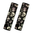 thumbnail image 1 of Yuyamidu Skull Seatbelt Covers for Car Seat Belt Cover Pad 2 PCS Flannel Auto Seat Belt Pad Accessories for SUV Sedan Truck Seatbelt Cushion Thick Car Seat Strap Pads, 1 of 7