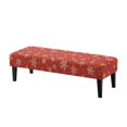 thumbnail image 1 of Yuyamidu Snowflake Dining Room Bench Covers Waterproof Removable Bench Slipcover with Elastic Edge Non Slip Furniture Protector Gift for Friends, 1 of 8