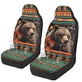 thumbnail image 1 of Yuyamidu Southwest Aztec Bear Car Seat Covers for Front Seats Gemoetric Auto Seat Covers Front Seats Set Driver Seat Cover for SUVs, Van, Sedans, Trucks, 1 of 7