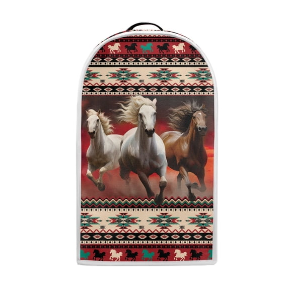 Yuyamidu Southwest Aztec Horse Blender Cover Red Foldable Coffee Maker Food Processor Protective Covers Dust-Proof Kitchen Small Appliance Protector Universal Juicer Cover