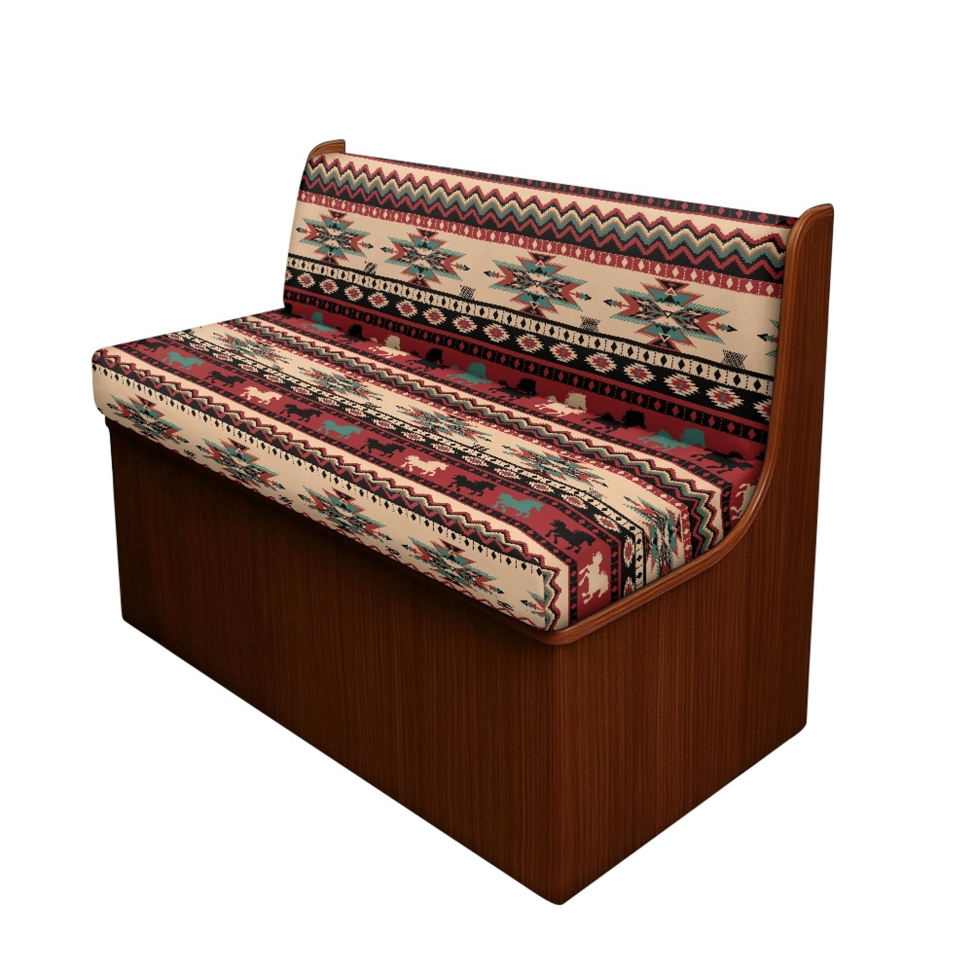 Yuyamidu Southwest Aztec Horse RV Dinette Cushion Covers Red RV Stretch Sofa Seat Slipcovers 2 Pack Comfy Camper Couch Cushion Covers RV Accessories