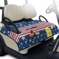 thumbnail image 1 of Yuyamidu Star USA Flag Golf Cart Seat Covers with Front Pockets Soft Golf Cart Seat Towel Blanket for 2 Passenger Seats All Weather Protection 4th of July Decor, 1 of 8