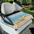 thumbnail image 1 of Yuyamidu Starfish Golf Cart Seat Cover Beach Golf Cart Seat Blanket Covers Non-Slip Golf Cart Seat Towel Fits for Club Car and More 2 Person Seats Golf Carts, 1 of 5