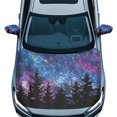 thumbnail image 1 of Yuyamidu Starry Sky Automotive Side View Mirror Covers Tree Car Hood Cover Protector Purple Car Exterior Accessories Stylish Car Front Hood Cover with Side Mirror Covers, 3 Pack, 1 of 7