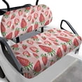 thumbnail image 1 of Yuyamidu Strawberry Golf Cart Seat Cover Backrest Cover Set of 2 Pink Travel Sports Cart Seat Cushion Covers for 2 Person Seats Club Car Golf Cart Accessories, 1 of 7