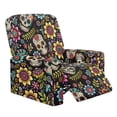 thumbnail image 1 of Yuyamidu Sugar Skull Reclining Chair Covers 4 Pieces Breathable Recliner Covers That Stay in Place Non Slip Lazyboy Cover for Recliner Chair Gift for Friends, 1 of 8