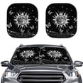 thumbnail image 1 of Yuyamidu Sun Car Window Sun Shades Butterfly Car Sun Shade Windshield 2 Piece Fashion Automobile Sun Shade Accessories Blocks Sun Glare UV and Heat, Black, 1 of 5