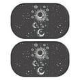 thumbnail image 1 of Yuyamidu Sun and Moon Car Back Window Sun Shades for Baby Kids Black Car Side Window Sun Shade for Trucks SUVs 2 Pack Portable Sun Visor Sunshade for Backseat Window, 1 of 7