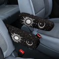 thumbnail image 1 of Yuyamidu Sun and Moon Car Seat Arm Rest Cover Accessories Black Vehicle Seat Armrest Protector for SUV Car Truck Anti-Scratch Car Armrest Cover Car Interior Decor, 1 of 7