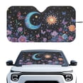 thumbnail image 1 of Yuyamidu Sun and Moon Car Sunshade for Windshield Sun Shade Car Interior Accessories Flower Automotive Sun Protection Visors Butterfly Car Windshield Cover, 1 of 7