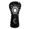 thumbnail image 1 of Yuyamidu Sun and Moon Golf Head Covers for Driver Fairway Woods Headcovers PU Leather Golf Club Head Cover Black Golf Club Covers, 1 of 7