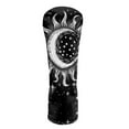 thumbnail image 1 of Yuyamidu Sun and Moon Golf Head Covers for Driver Fairway Woods Hybrid Headcovers PU Leather Golf Club Head Cover Black Golf Club Covers, 1 of 8