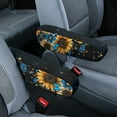 thumbnail image 1 of Yuyamidu Sunflower Car Seat Armrest Covers Butterfly Armrest Cover for Car Sedan Van Elastic Automotive Armrest Protective Cover Universal Car Interior Accessories, 1 of 7
