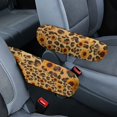 thumbnail image 1 of Yuyamidu Sunflower Car Seat Armrest Covers Leopard Print Armrest Cover for Car Sedan Van Anti-Scratch Automotive Armrest Protective Cover Car Interior Accessories, 1 of 7