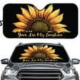 thumbnail image 1 of Yuyamidu Sunflower Car Windshield Sunshade Fashion Reflective Sun Visor for SUV Truck Van Lightweight Windshield Cover Sun Shade Automobile Accessories Keeps Out UV Rays, 1 of 5