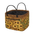 thumbnail image 1 of Yuyamidu Sunflower Music Storage Basket Fabric with Handles Quilted Basket Large Capacity Laundry Basket Portable Folding Storage Nursery Organizer Bin for Clothes Toys, 1 of 6