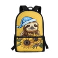 thumbnail image 1 of Yuyamidu Sunflower Sloth Bookbag for Kids Cute Yellow Backpack for School Girls School Bags 10-12 Years Old Elementary School Backpacks with Padded Shoulder Straps, 1 of 6