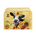 thumbnail image 1 of Yuyamidu Sunflower Toaster Cover 4 Slice Cow Dustproof Cover for Toaster Wide Slot Breadmaker Machine Dust Cover Kitchen Small Appliance Cover Anti-Scratch Cover, Yellow, 1 of 7