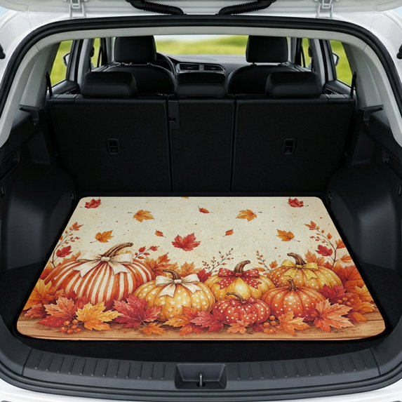 Yuyamidu Thanksgiving Car Trunk Mat 29" x 39" Anti-Scratch Cargo Liner Full Protection Car Accessories Universal Fit for Most Suv and Vehicles