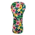thumbnail image 1 of Yuyamidu Tropical Hibiscus Golf Head Cover for Golf Head Club Palm Leaves Golf Club Head Cover for Driver/Fairway/Hybird Club Protection, PU Leather, 1 of 7