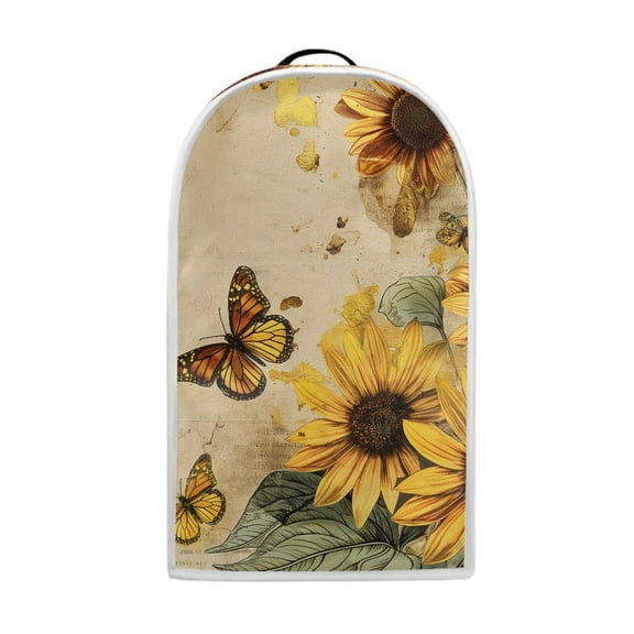 Yuyamidu Vintage Sunflower Blender Cover Butterfly Food Processor Dust Cover Coffee Maker Juice Appliance Cover Stain Resistant Kitchen Small Appliance Protective Cover