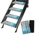 thumbnail image 1 of Yuyamidu Water RV Step Covers Decorative Cover 4 Pack RV Steps Covers Rugs Washable RV Step Rug 19.5" x 7.5" RV Camper Step Covers Protects Your RV from Dirt, 1 of 7