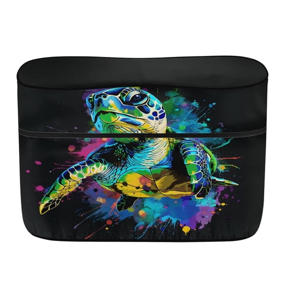 Yuyamidu Watercolor Sea Turtle Propane Tank Cover Dual 20lb Propane Tank Cover Table Waterproof RV Parts RV Accessories