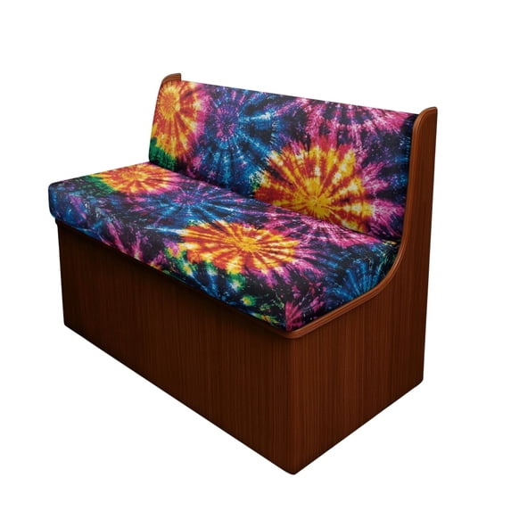 Yuyamidu Whilpool Tie Dye RV Dinette Cushion Covers Washable Camper Cushion Slipcover 1 Bench Cover 1 Backrest Cover Stretch Seat Sofa Chair Cover RV Accessory
