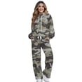 thumbnail image 1 of Yuyamidu Women's Tracksuits Drawstring Pullover Sweatshirt Wide Leg Sweatpants Camouflage Matching Sweatsuit 2 Piece Outfits Loungewear Lounge Sets Soft Cozy Tops Bottoms Clothes Set, 1 of 7
