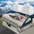 thumbnail image 1 of Yuyamidu Xmas Dachshund Paw Golf Cart Seat Covers Winter Warm Golf Cart Seat Towel Blanket Fits in Club Car Other 2-Seat Golf Carts Christmas Decoration, 1 of 8