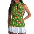thumbnail image 1 of Yuyamidu Xmas Ring Women Sleeveless Golf Tennis Shirts Christmas Quarter Zip V-Neck Athletic Tennis Shirts Lightweight Slim Fit Athletic Sportswear Workout Tops Size XS, 1 of 8
