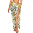 thumbnail image 1 of Yuyamidu Yellow Lemon Sarong Coverups for Women Beach Long Bikini Wraps Sun Protection Bathing Suit Cover Up Fashionable Beach Sarong Wrap Chiffon, 1 of 7