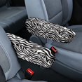 thumbnail image 1 of Yuyamidu Zebra Stripe Car Seat Armrest Covers 2 Pcs Car Arm Rest Decorative Accessories Comfortable Armrest Protector Covers for Cars SUVs Trucks Sedans, 1 of 7