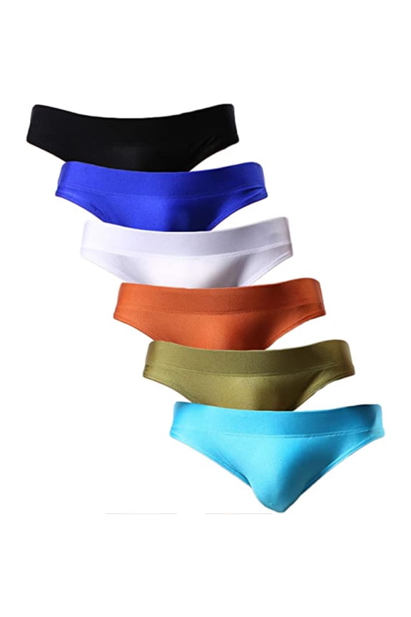 Men's Briefs Low Rise Bikini Underwear 517Multi/7pack L