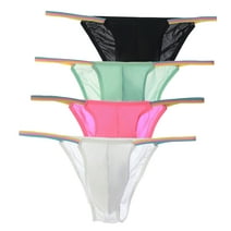 GHSOHS Mens Underwear Low Rise String Bikini Briefs Triangle Shorts ...