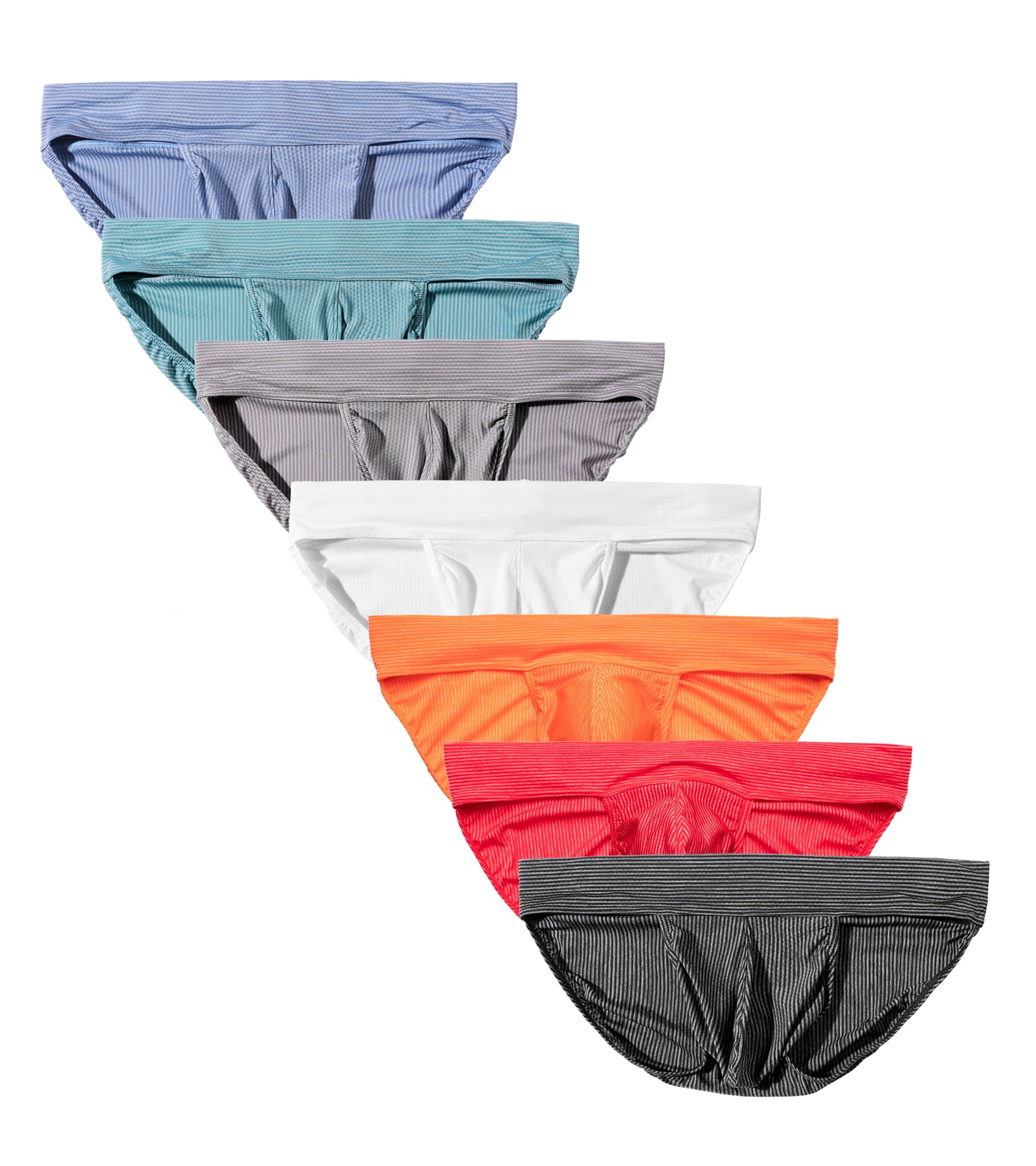 YuKaiChen Men's Low Rise Bikini Briefs Underwear | Breathable Nylon with  Bulge Enhancing Support