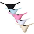 thumbnail image 1 of Yuyangdpb Men's Silk Underwear String Bikini Briefs Low Rise 5pack One Size, 1 of 6