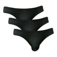 thumbnail image 1 of Xidunhg Men's Supersoft Modal Briefs Low Rise Lightweight Underwear Black/3pack L, 1 of 3
