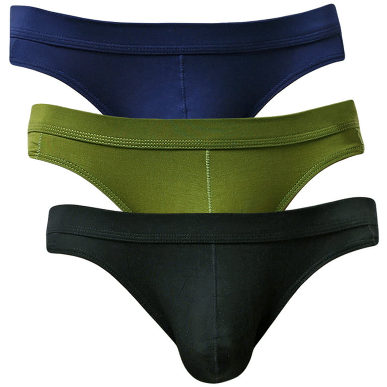 Yuyangdpb Men's Supersoft Modal Briefs Low Rise Lightweight Underwear  Multi/3pack L 