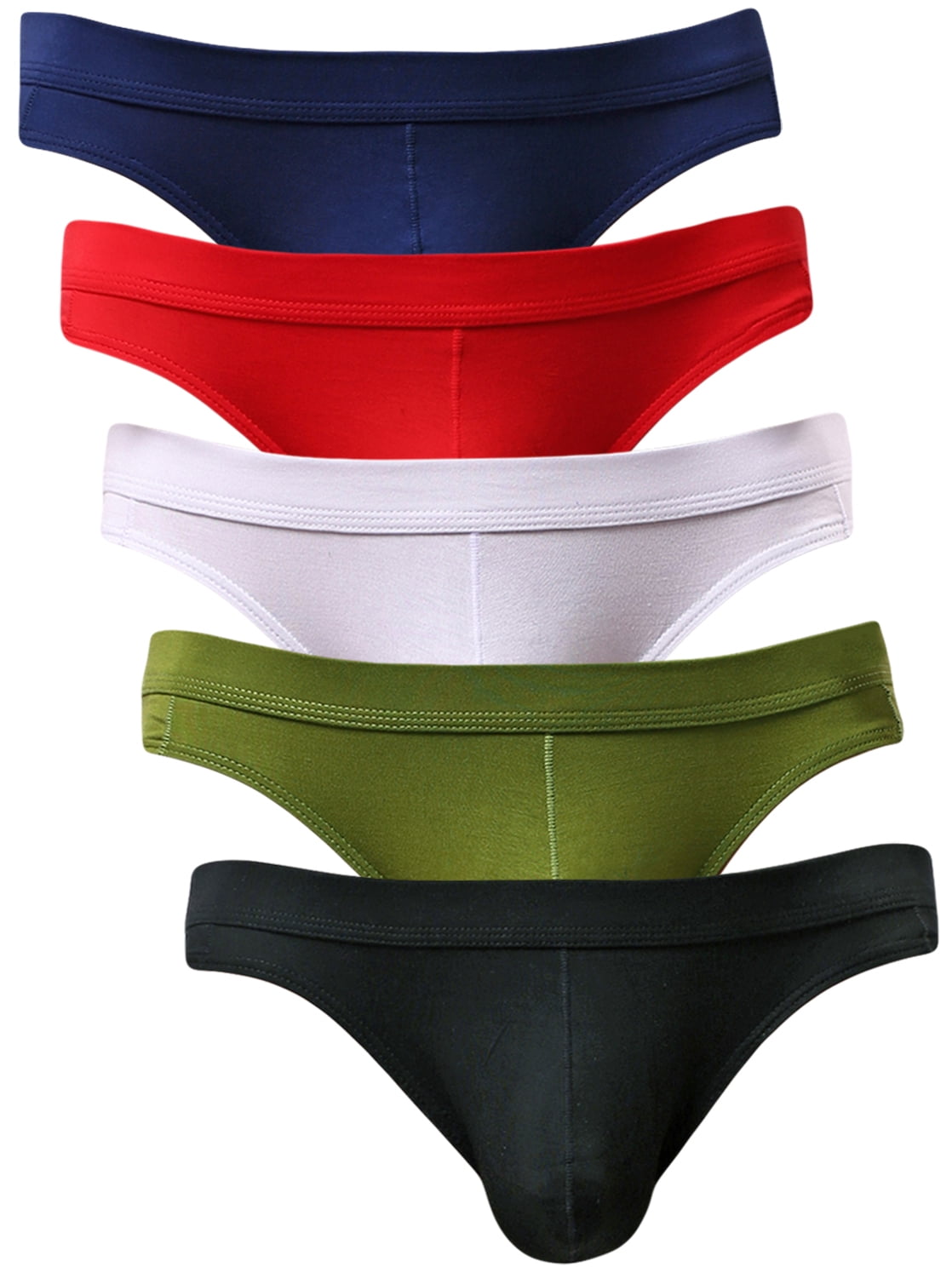 Yuyangdpb Men's Supersoft Modal Briefs Low Rise Lightweight Underwear  Multi/5pack L 