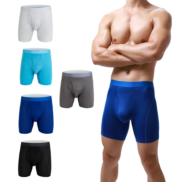 Yuyangdpb Men's Underwear No Ride Up Boxer Briefs 202115Muti/5pack L
