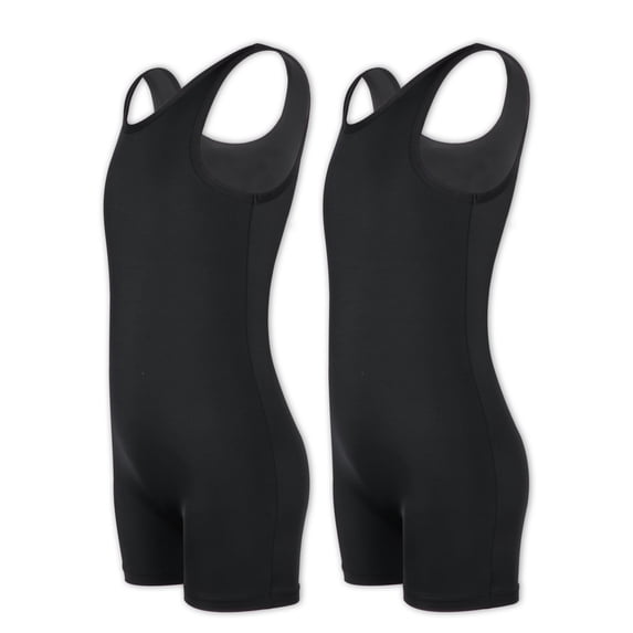 Yuyuekeji 2 Pack Skinny Leotard for Girls,Gymnastics Dance Sleeveless Unitards Size 4-11