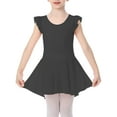thumbnail image 1 of Yuyuekeji Girls Dance Ballet Leotards,Kids Ruffle Sleeve Tutu Skirted Dress 4-11 T, 1 of 6