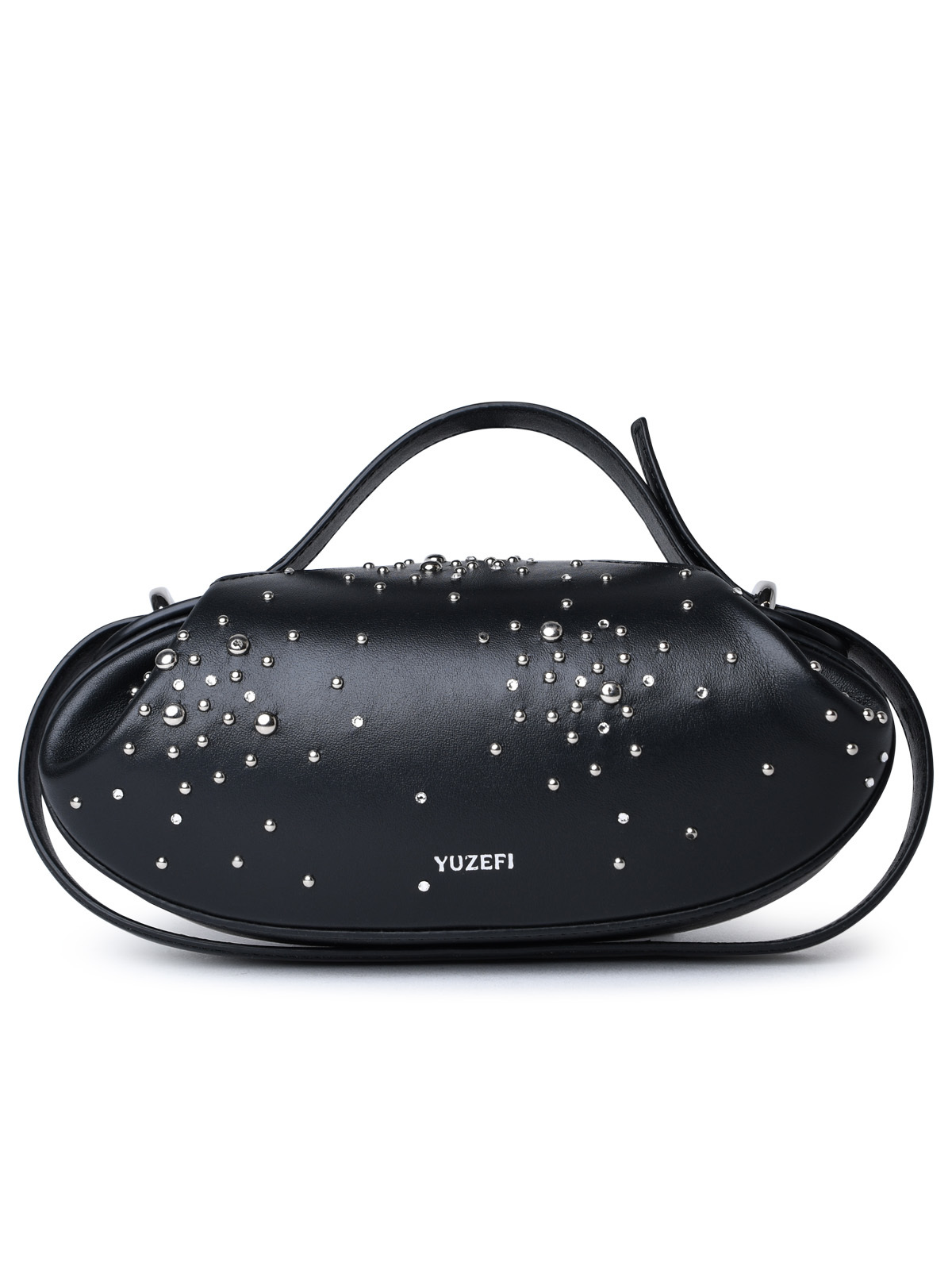 Yuzefi Woman 'Dinner Roll' Black Leather Bag