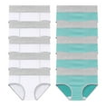 thumbnail image 1 of XuJwPNcy 10 Pack Women's Cotton Underwear Plus Szie Full Coverage Panties Solid Briefs Soft Stretchy Underpants, 1 of 4