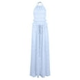 thumbnail image 1 of XuJwPNcy 2 Piece Maxi Skirt Set for Women Sleeveless Tie Backless Tops and Drawstring Waist Long Skirt Set Vacation Outfits, 1 of 3