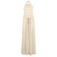 thumbnail image 1 of Yuzhih 2 Piece Maxi Skirt Set for Women Sleeveless Tie Backless Tops and Drawstring Waist Long Skirt Set Vacation Outfits, 1 of 3