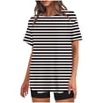 thumbnail image 1 of Yuzhih 2 Piece Outfits for Women Summer Sweatsuits Crewneck Short Sleeve T Shirts and Biker Shorts Matching Lounge Sets, 1 of 4
