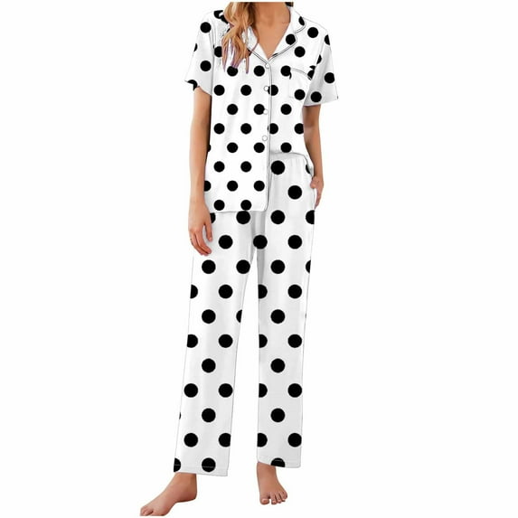 XuJwPNcy 2 Piece Women's Pajama Sets V Neck Short Sleeve Lounge Sleepwear Pjs Sets Soft Lounge Outfits with Pockets