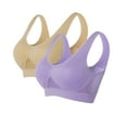 thumbnail image 1 of Yuzhih 2 Pieces Womens Sports Bras Plus Size Comfortable Hollow Yoga Bra No Underwire High Support Workout Bra, 1 of 4
